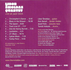 CD LIBOR ŠMOLDAS QUARTET - Live at Jazz Dock